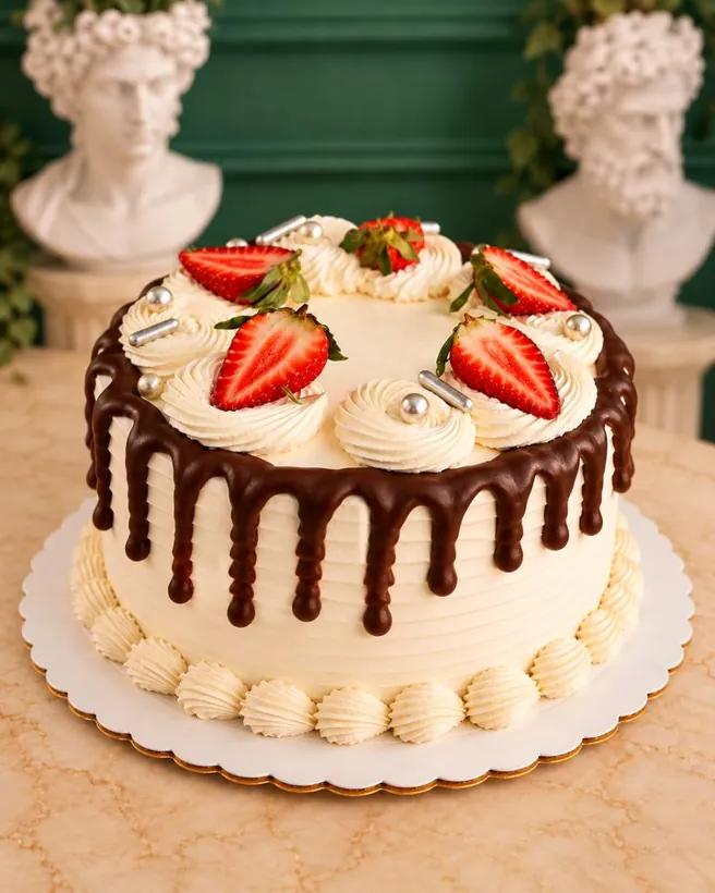 Torta con Relleno de Fresa